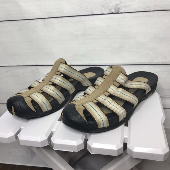 mens closed toe open back sandals